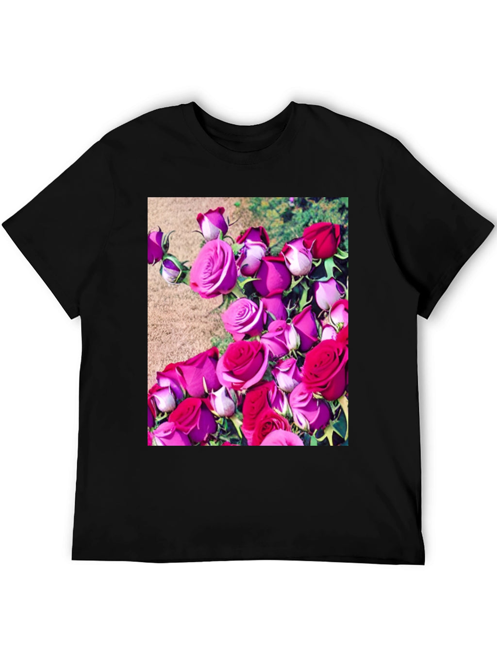 Floral Print T-Shirt: Roses Graphic Tee