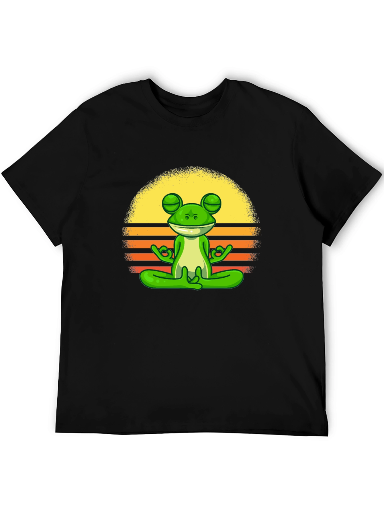 Zen Frog Graphic Tee - Relaxed Fit Cotton T-Shirt