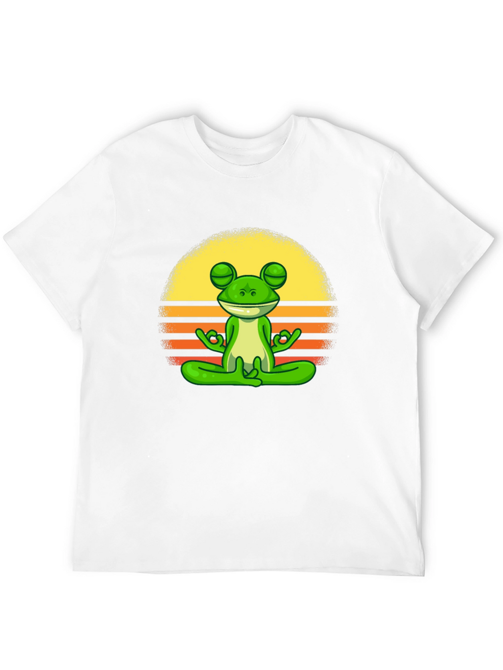 Zen Frog Graphic Tee - Relaxed Fit Cotton T-Shirt