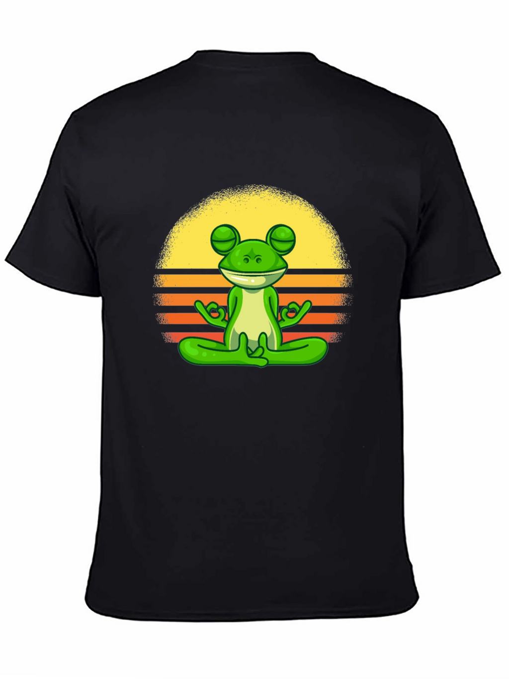 Zen Frog Graphic Tee - Relaxed Fit Cotton T-Shirt