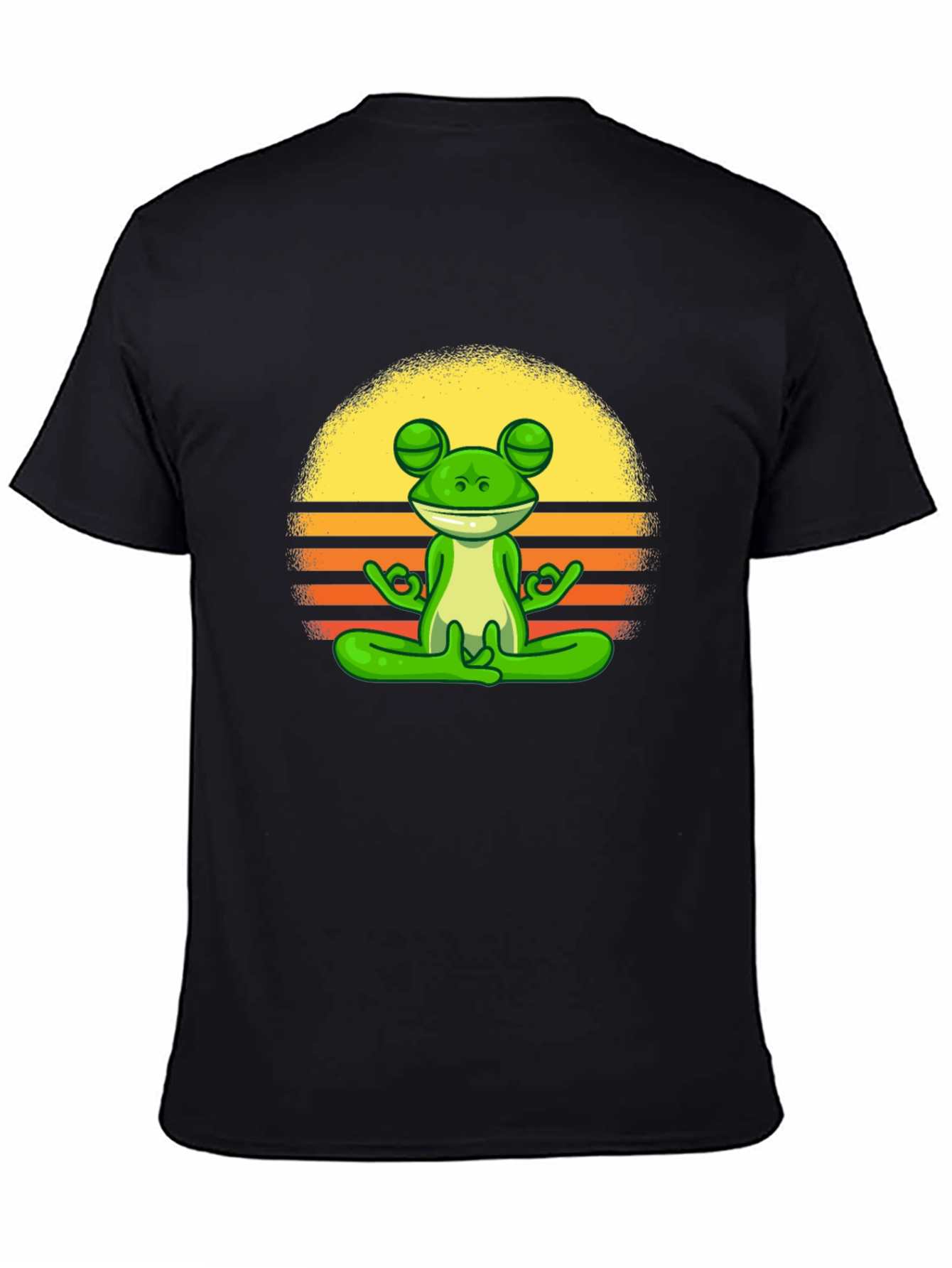 Zen Frog Graphic Tee - Relaxed Fit Cotton T-Shirt