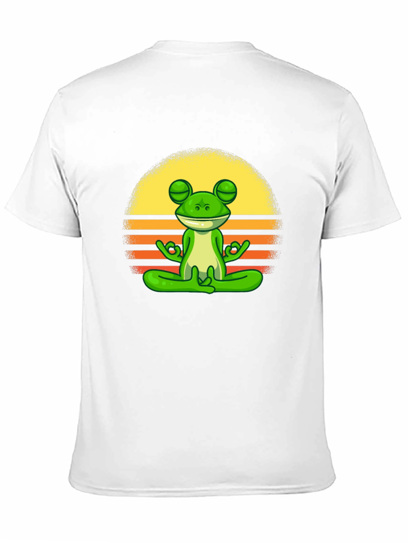 Zen Frog Graphic Tee - Relaxed Fit Cotton T-Shirt