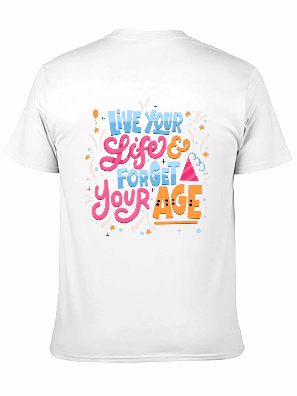 Live Your Life Black Graphic Tee