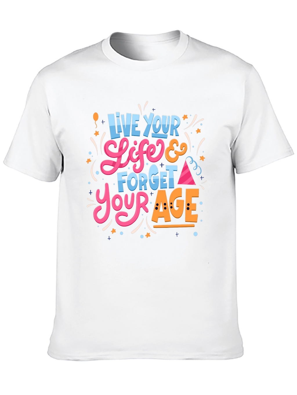 Live Your Life Black Graphic Tee