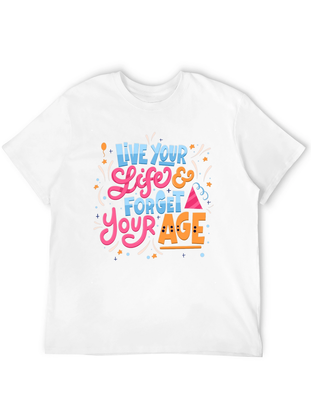 Live Your Life Black Graphic Tee