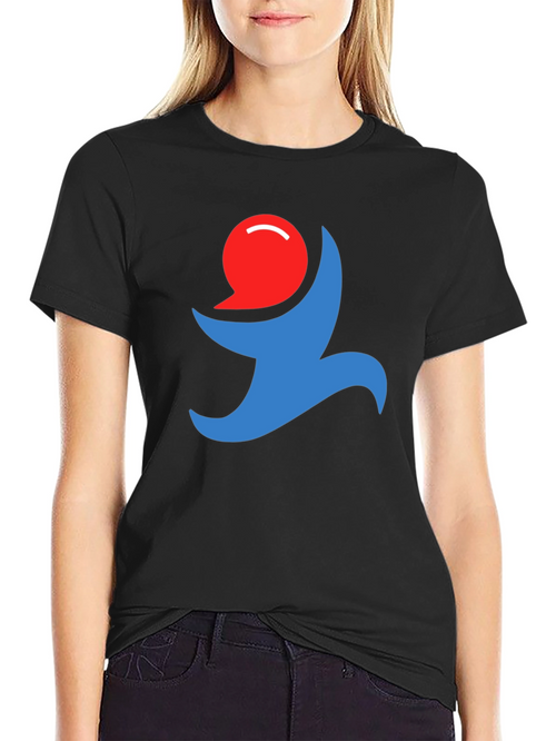 Abstract Logo Black T-Shirt