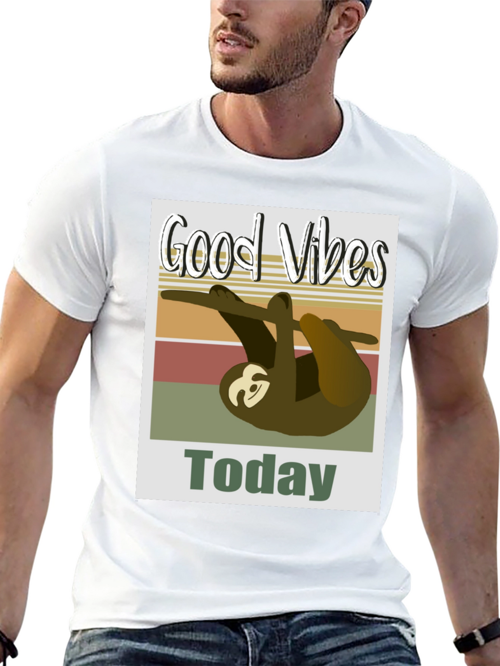Good Vibes Sloth T-Shirt - Today Graphic Tee