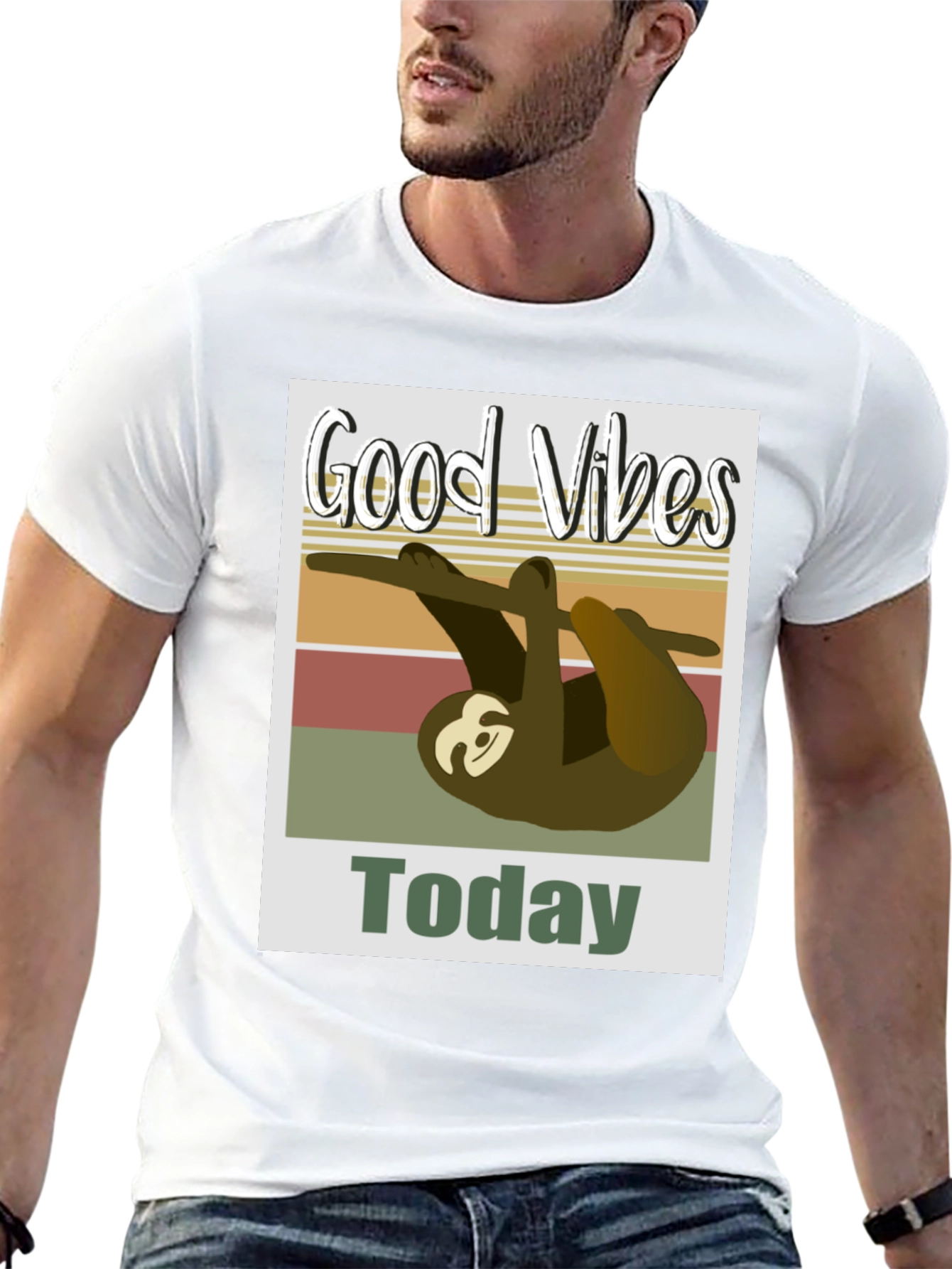 Good Vibes Sloth T-Shirt - Today Graphic Tee