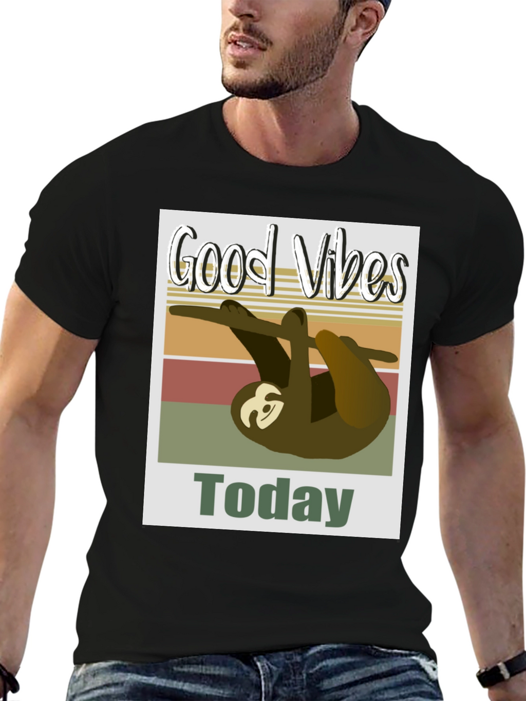 Good Vibes Sloth T-Shirt - Today Graphic Tee