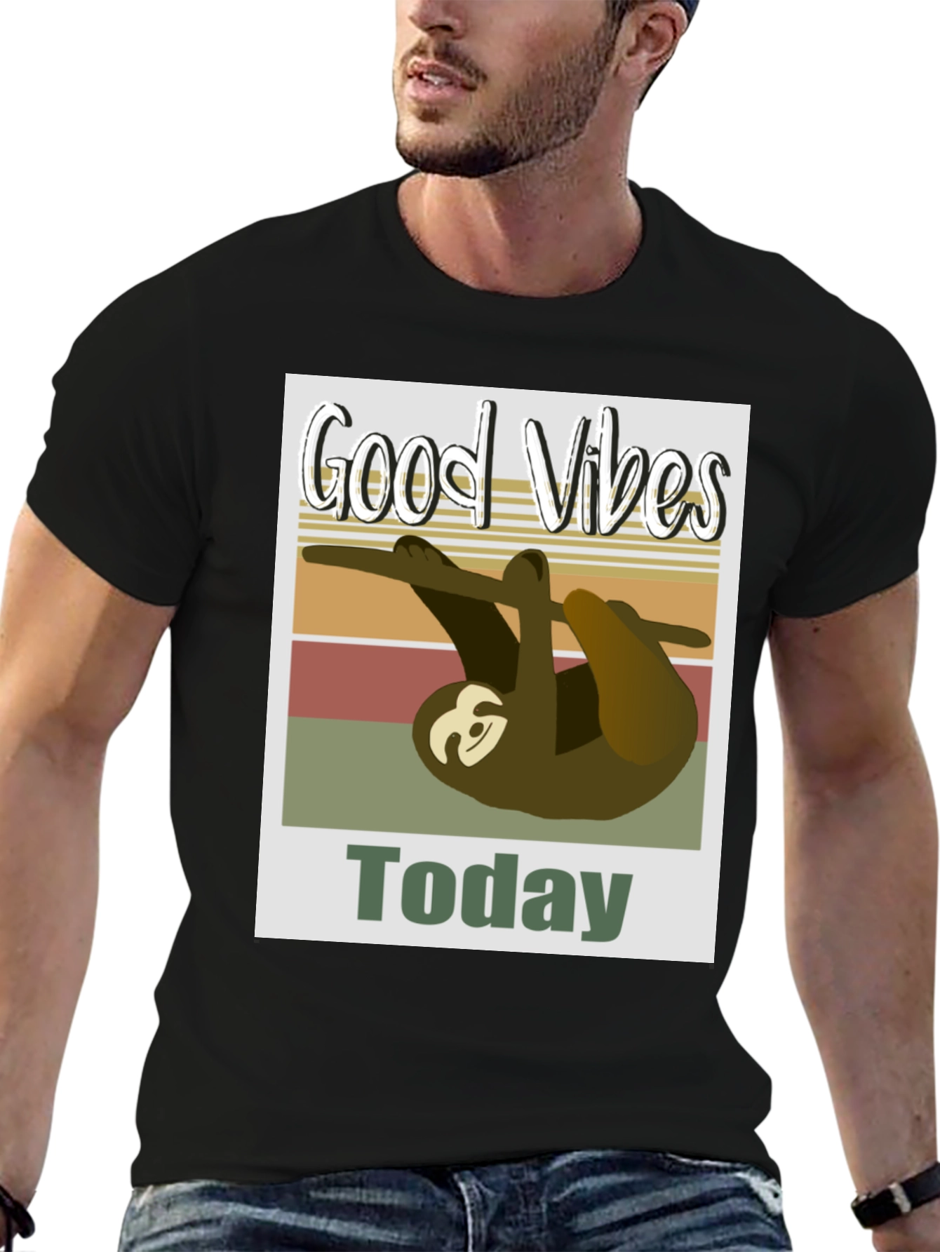 Good Vibes Sloth T-Shirt - Today Graphic Tee