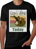 Good Vibes Sloth T-Shirt - Today Graphic Tee