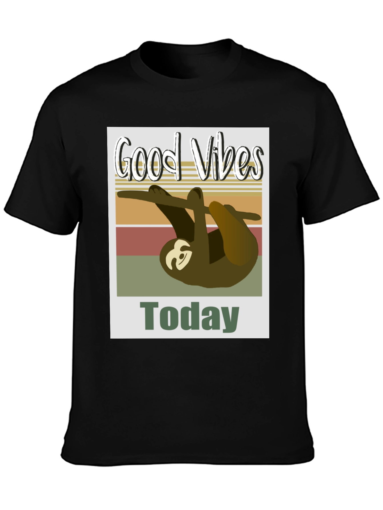 Good Vibes Sloth T-Shirt - Today Graphic Tee