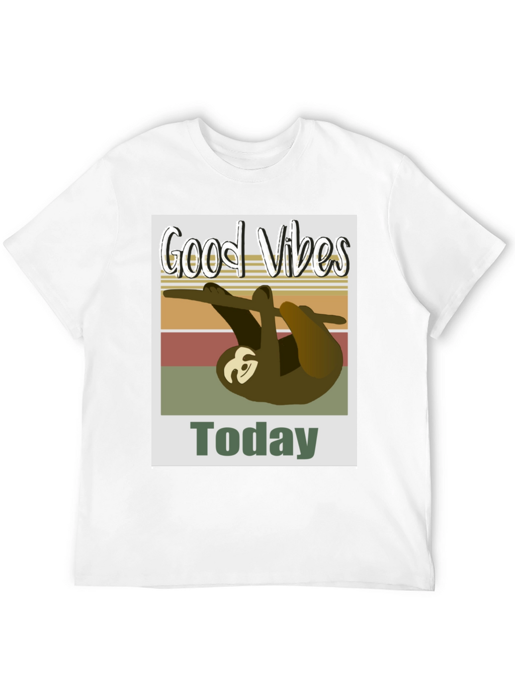 Good Vibes Sloth T-Shirt - Today Graphic Tee