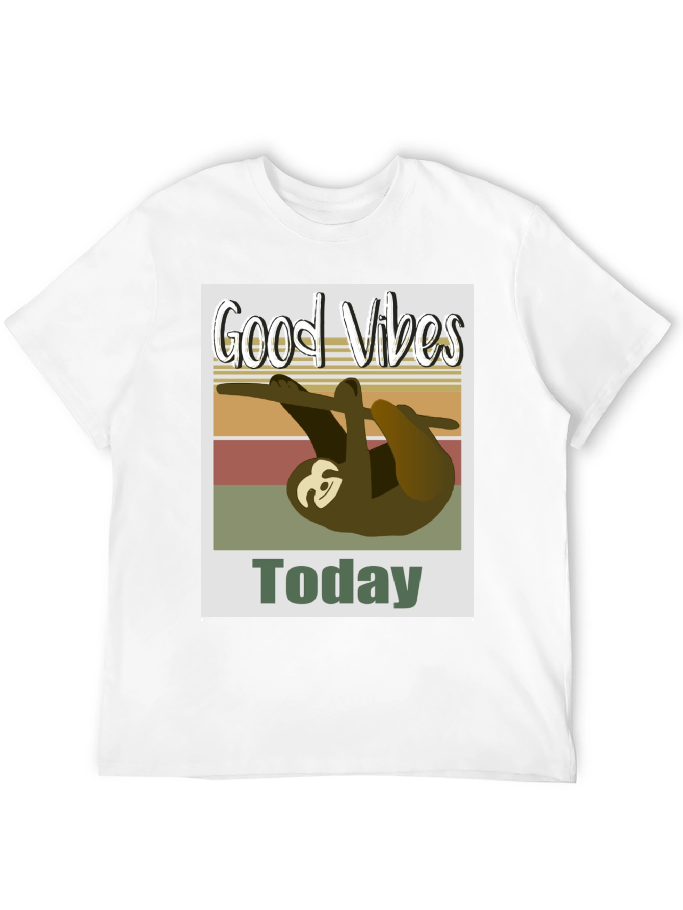 Good Vibes Sloth T-Shirt - Today Graphic Tee