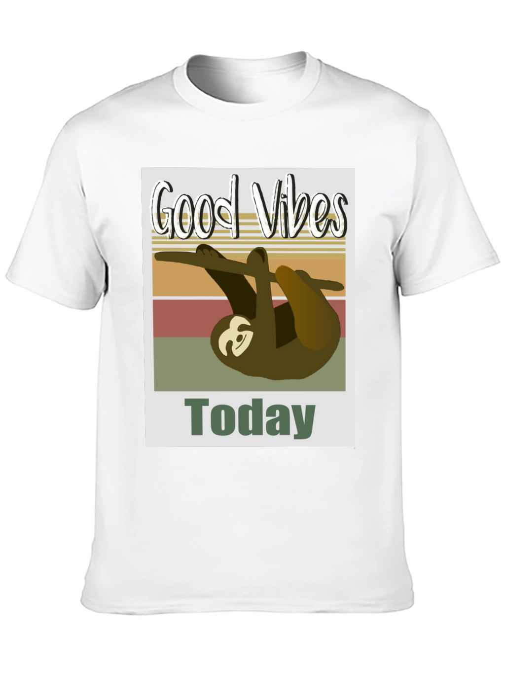 Good Vibes Sloth T-Shirt - Today Graphic Tee