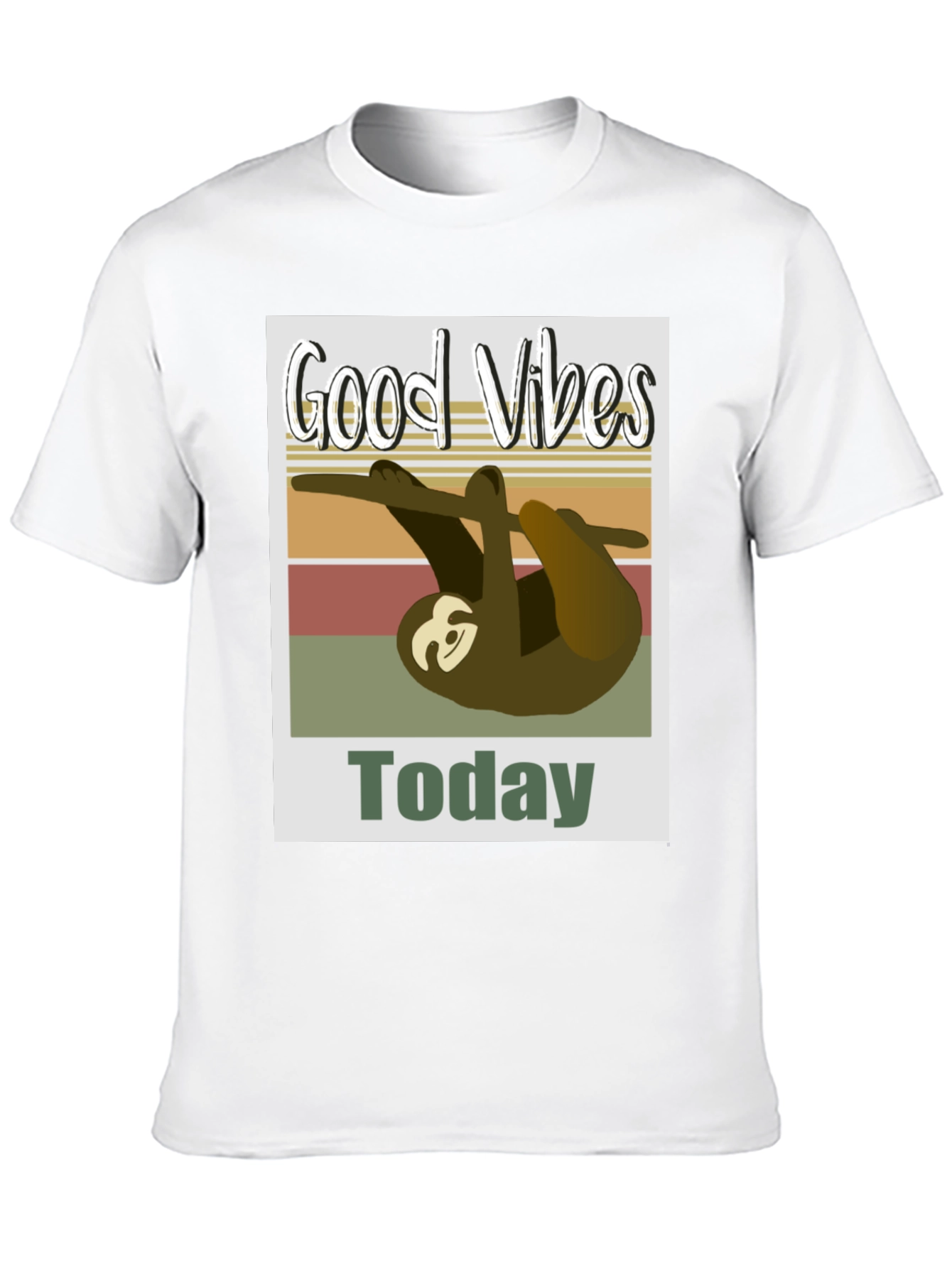Good Vibes Sloth T-Shirt - Today Graphic Tee