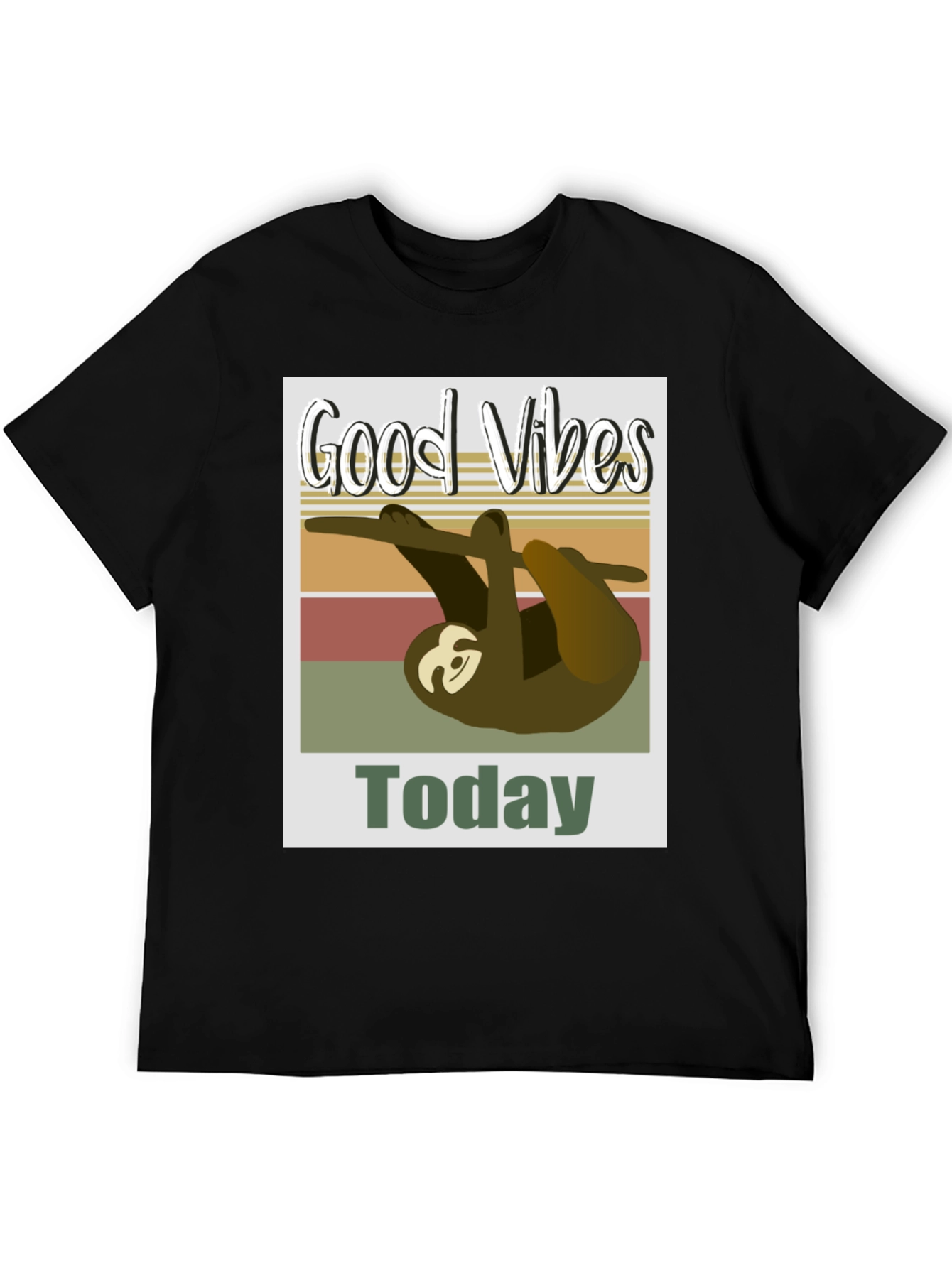 Good Vibes Sloth T-Shirt - Today Graphic Tee