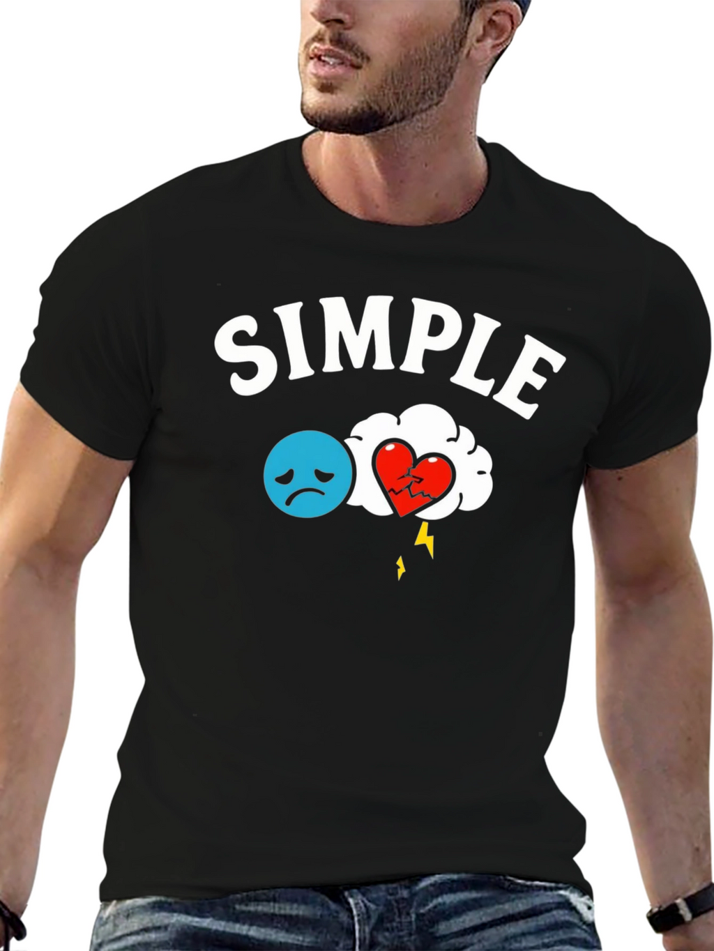 Simple Broken Heart T-Shirt