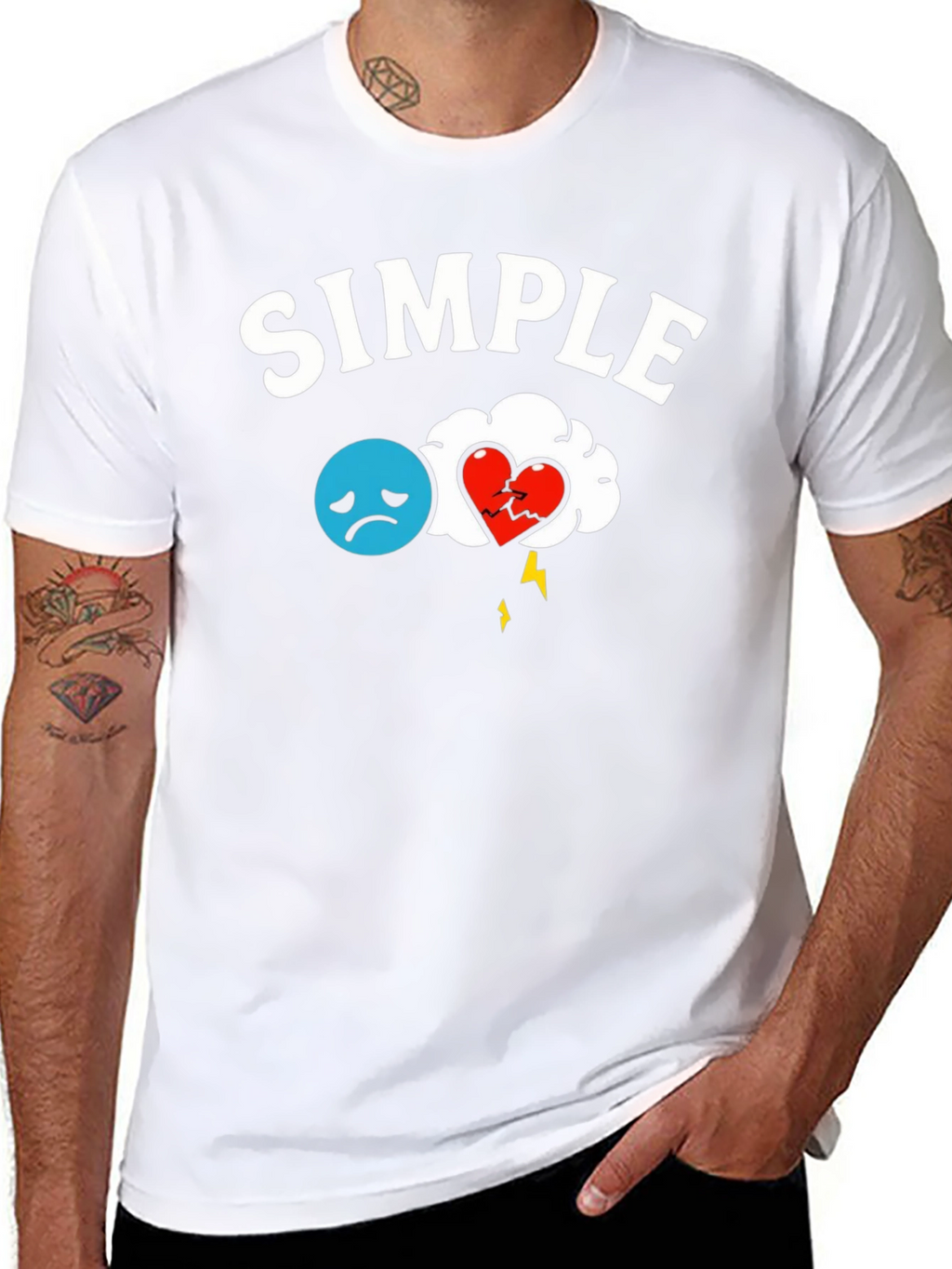 Simple Broken Heart T-Shirt