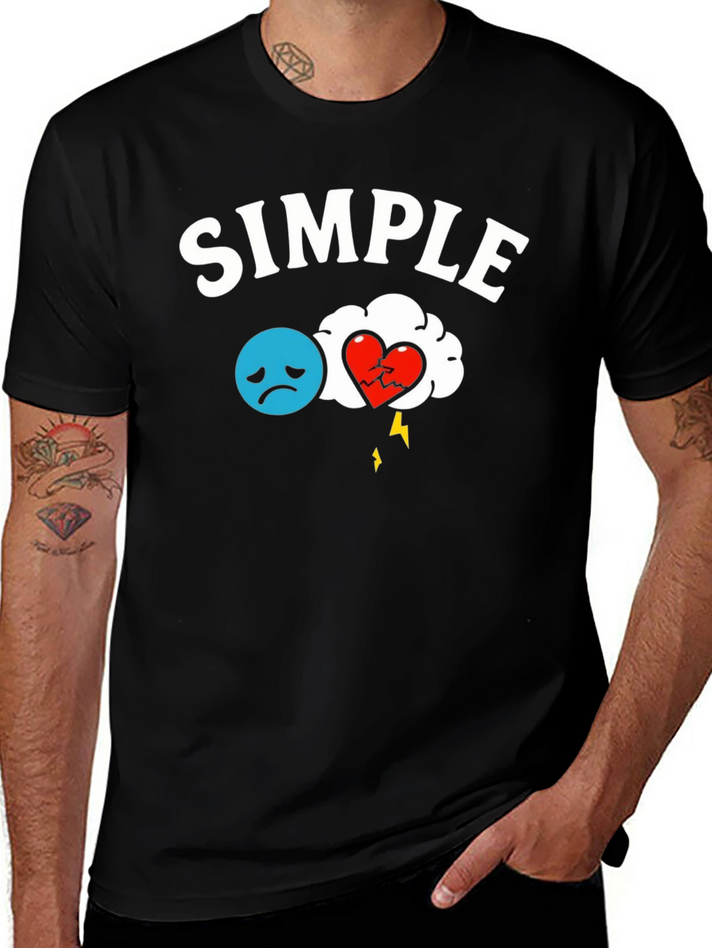Simple Broken Heart T-Shirt