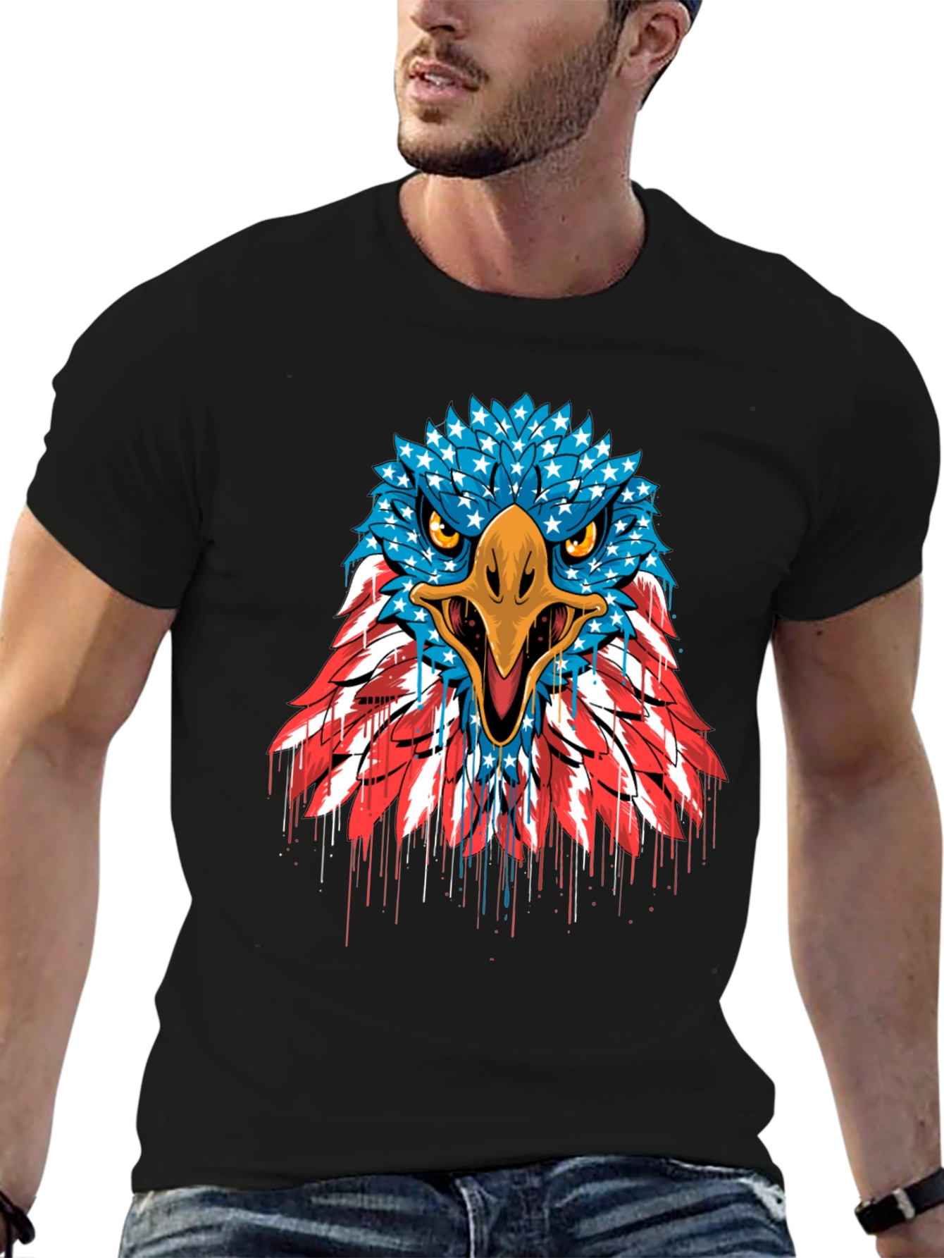 American Eagle Graphic Tee - Patriotic Design