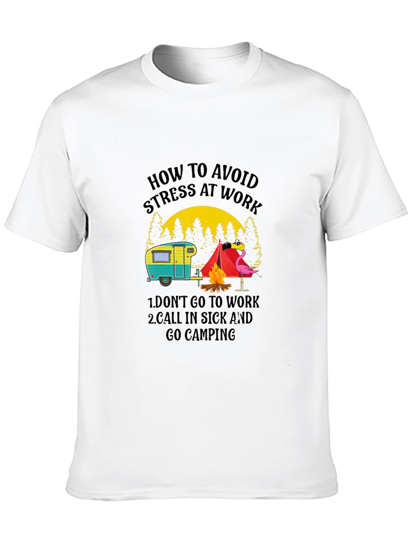 Avoid Stress Camping T-Shirt
