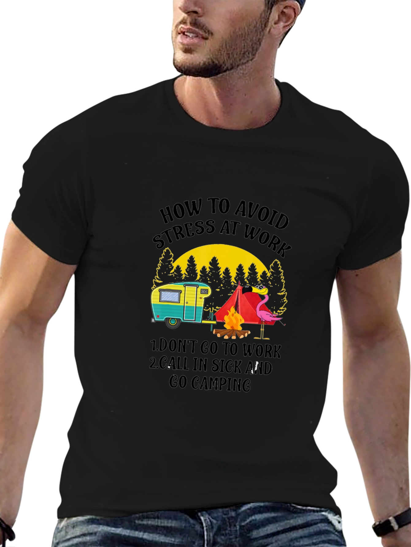 Avoid Stress Camping T-Shirt