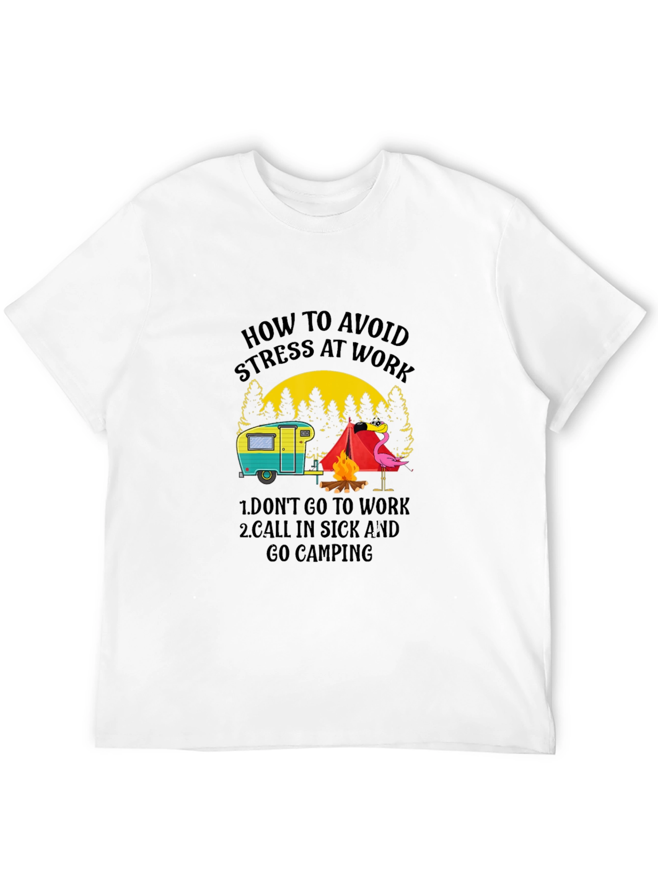 Avoid Stress Camping T-Shirt