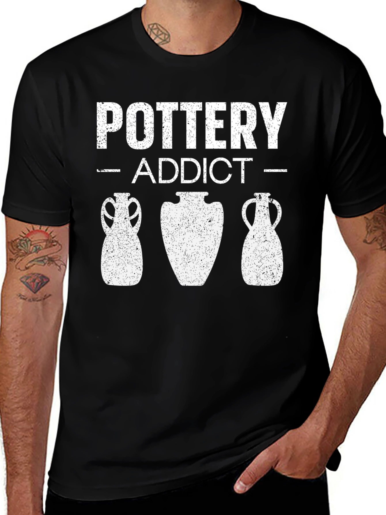 Pottery Addict T-Shirt Black