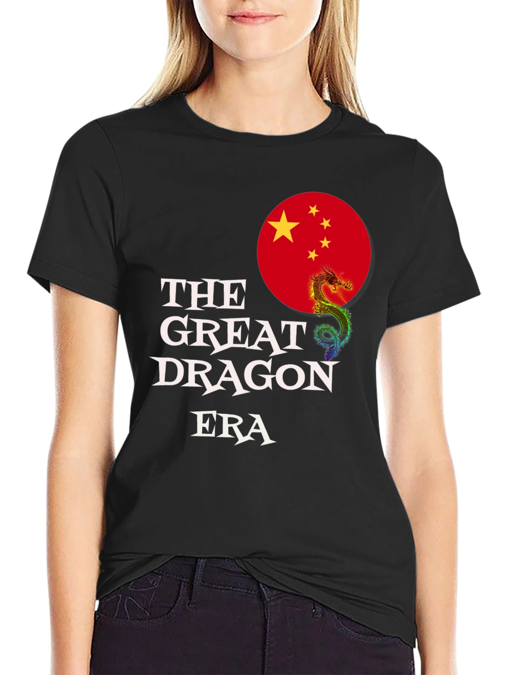The Great Dragon Era T-Shirt - Black Graphic Tee
