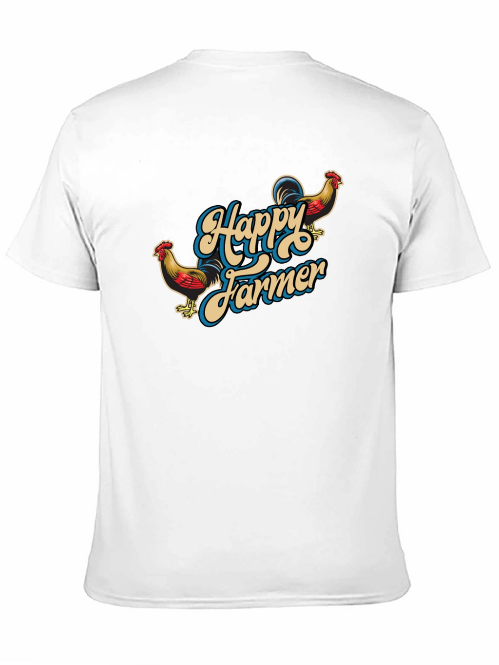Happy Farmer Black Graphic T-Shirt