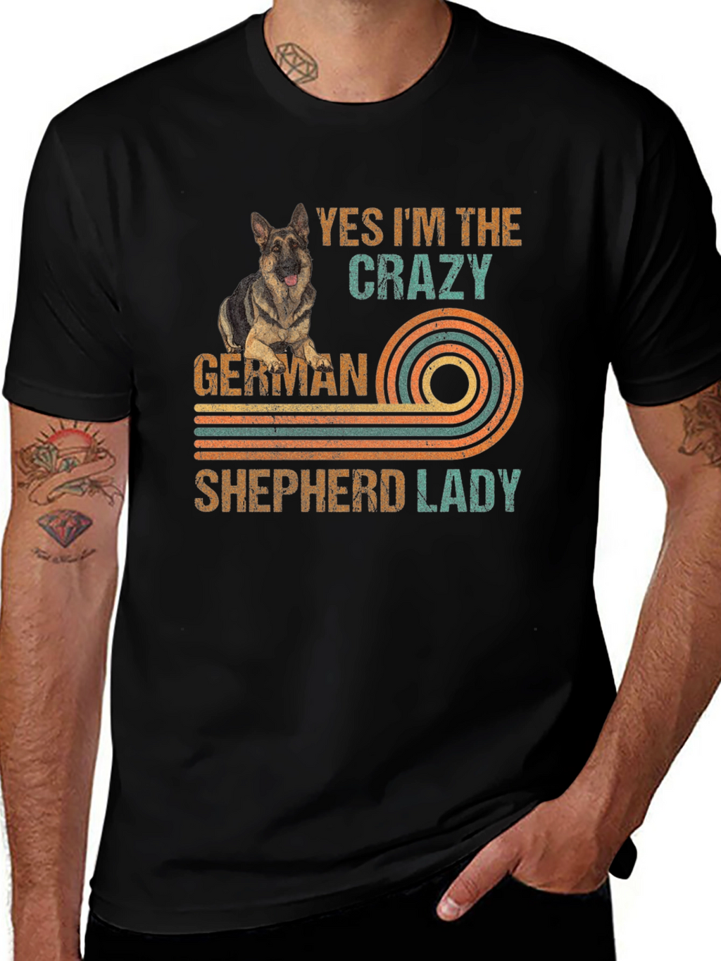 Crazy German Shepherd Lady T-Shirt