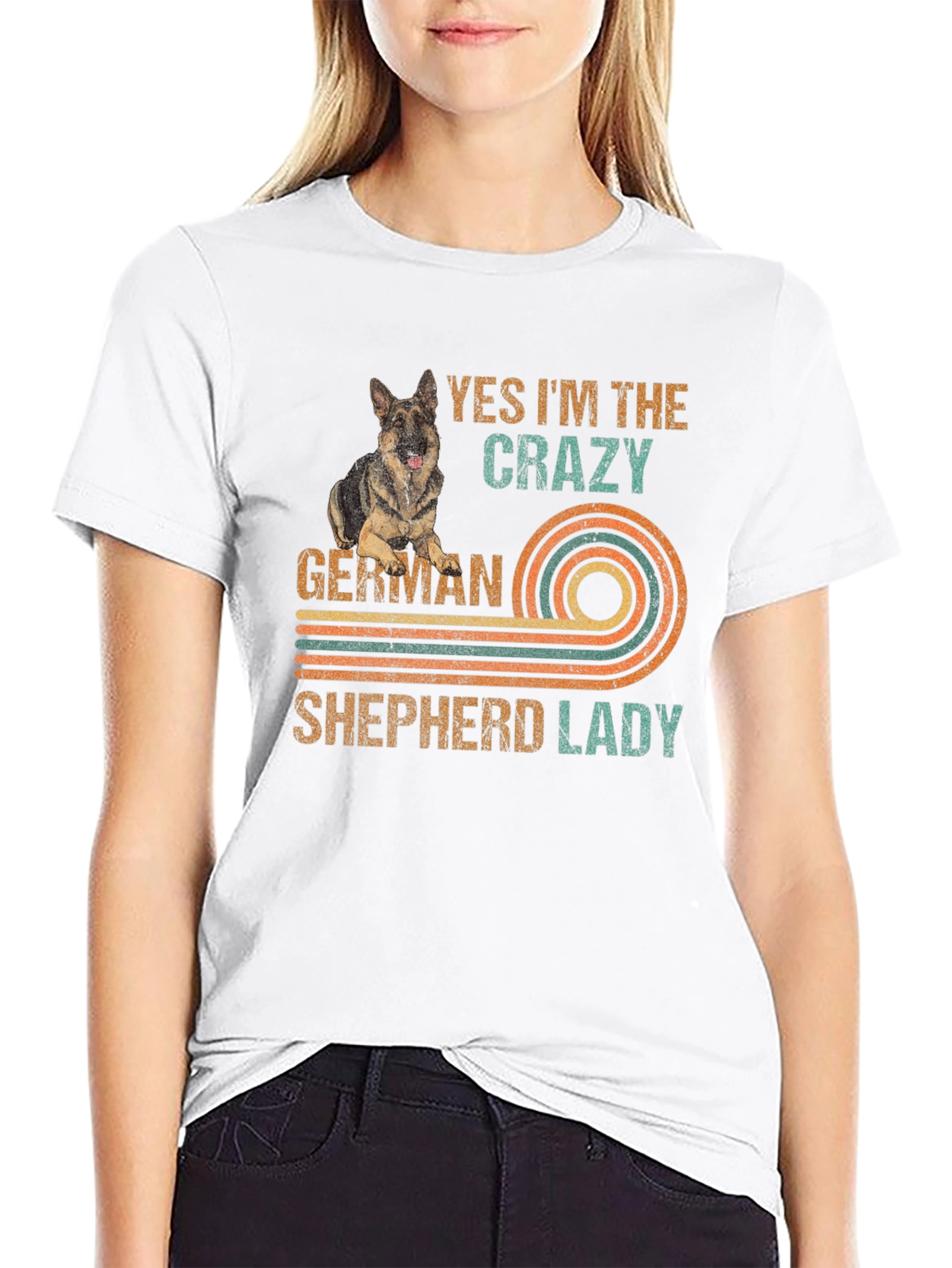 Crazy German Shepherd Lady T-Shirt