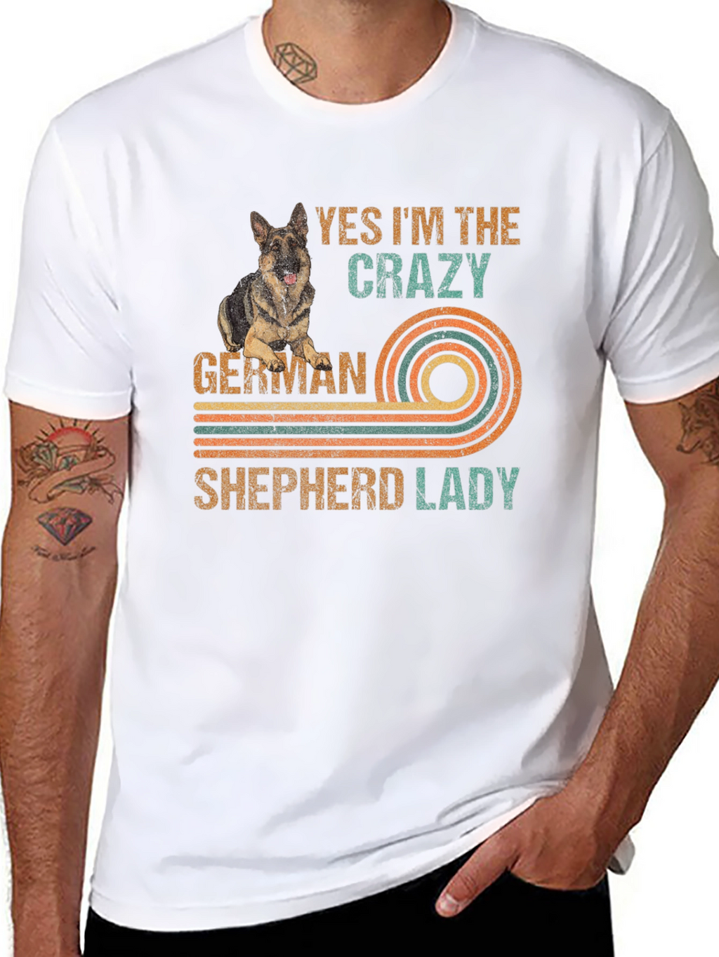 Crazy German Shepherd Lady T-Shirt