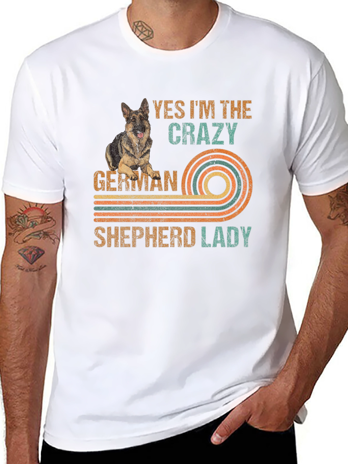 Crazy German Shepherd Lady T-Shirt