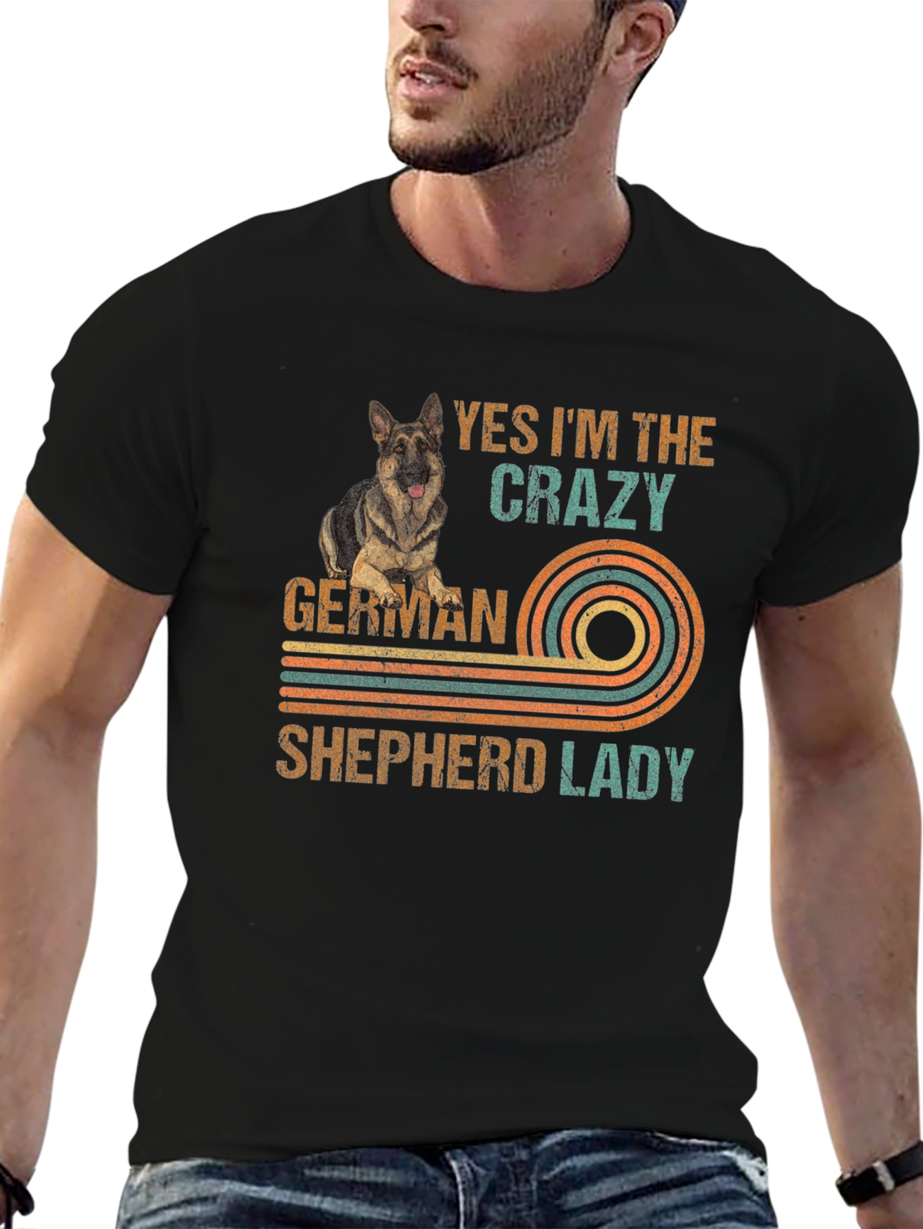 Crazy German Shepherd Lady T-Shirt