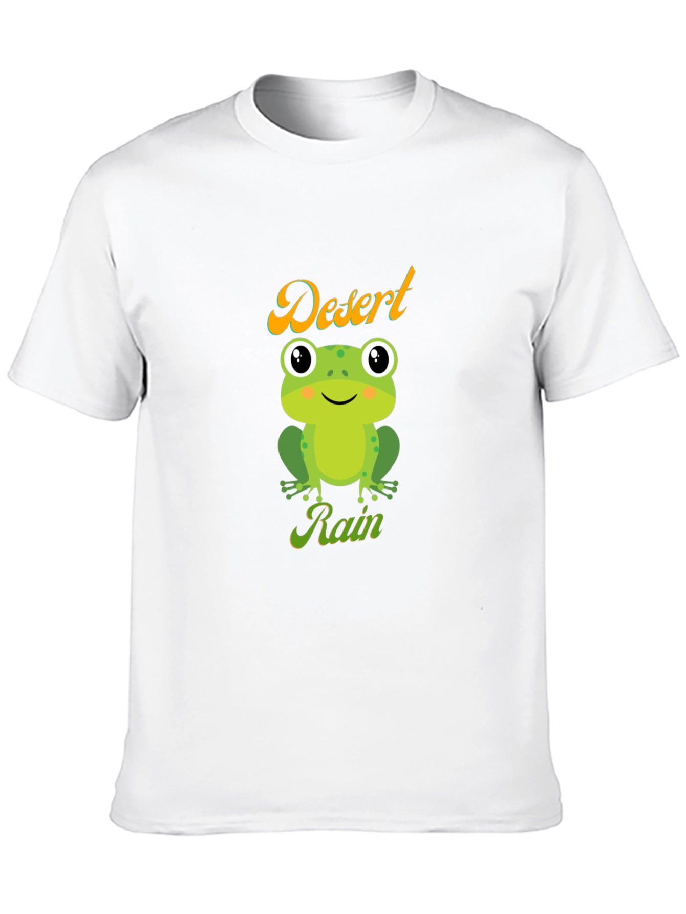 Desert Rain Frog Graphic Tee - Black Cotton T-Shirt
