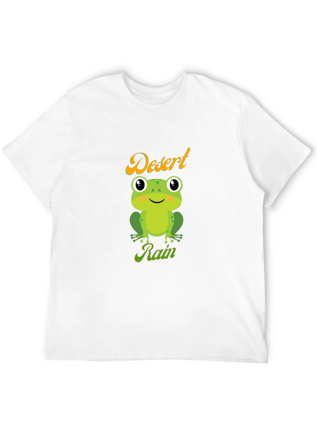 Desert Rain Frog Graphic Tee - Black Cotton T-Shirt