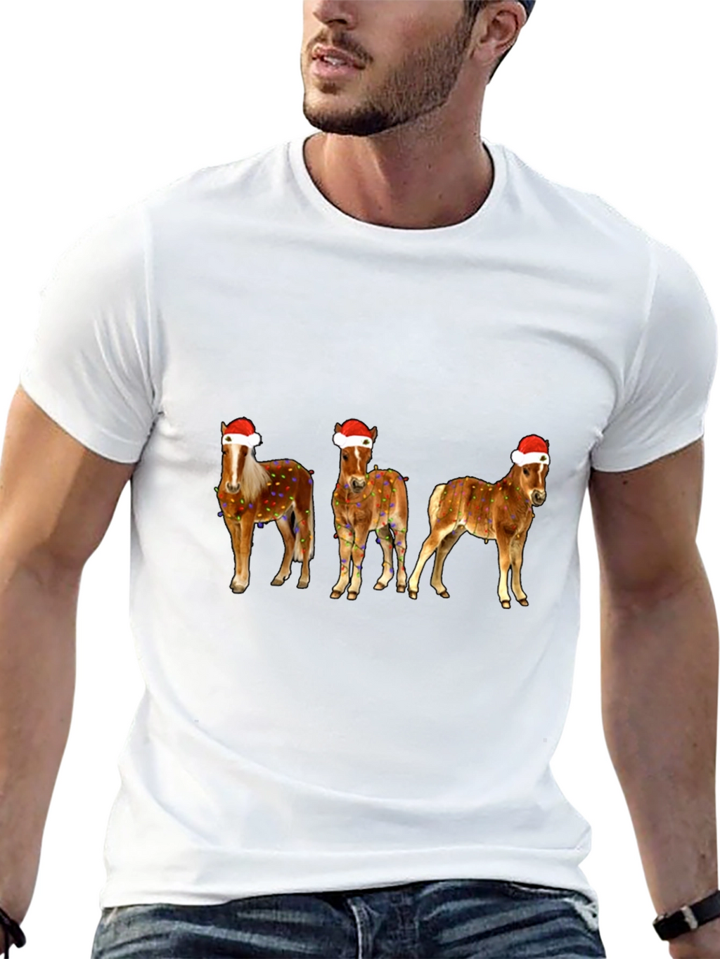 Festive Horse Christmas Tee