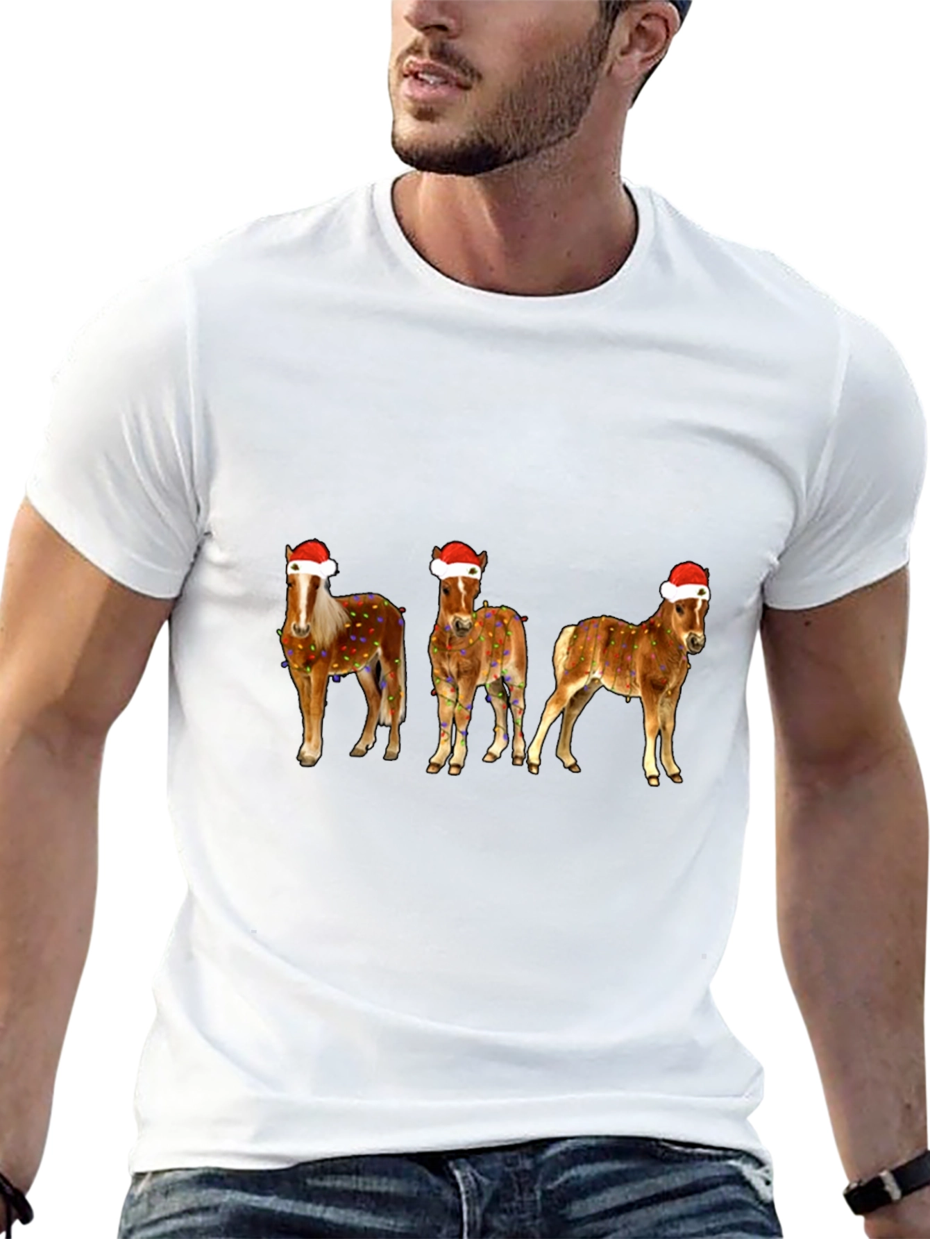 Festive Horse Christmas Tee