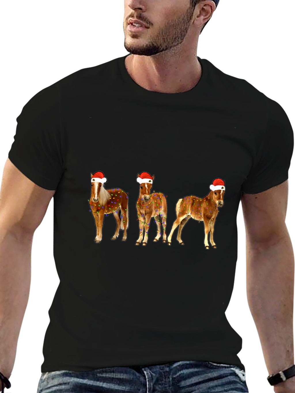 Festive Horse Christmas Tee