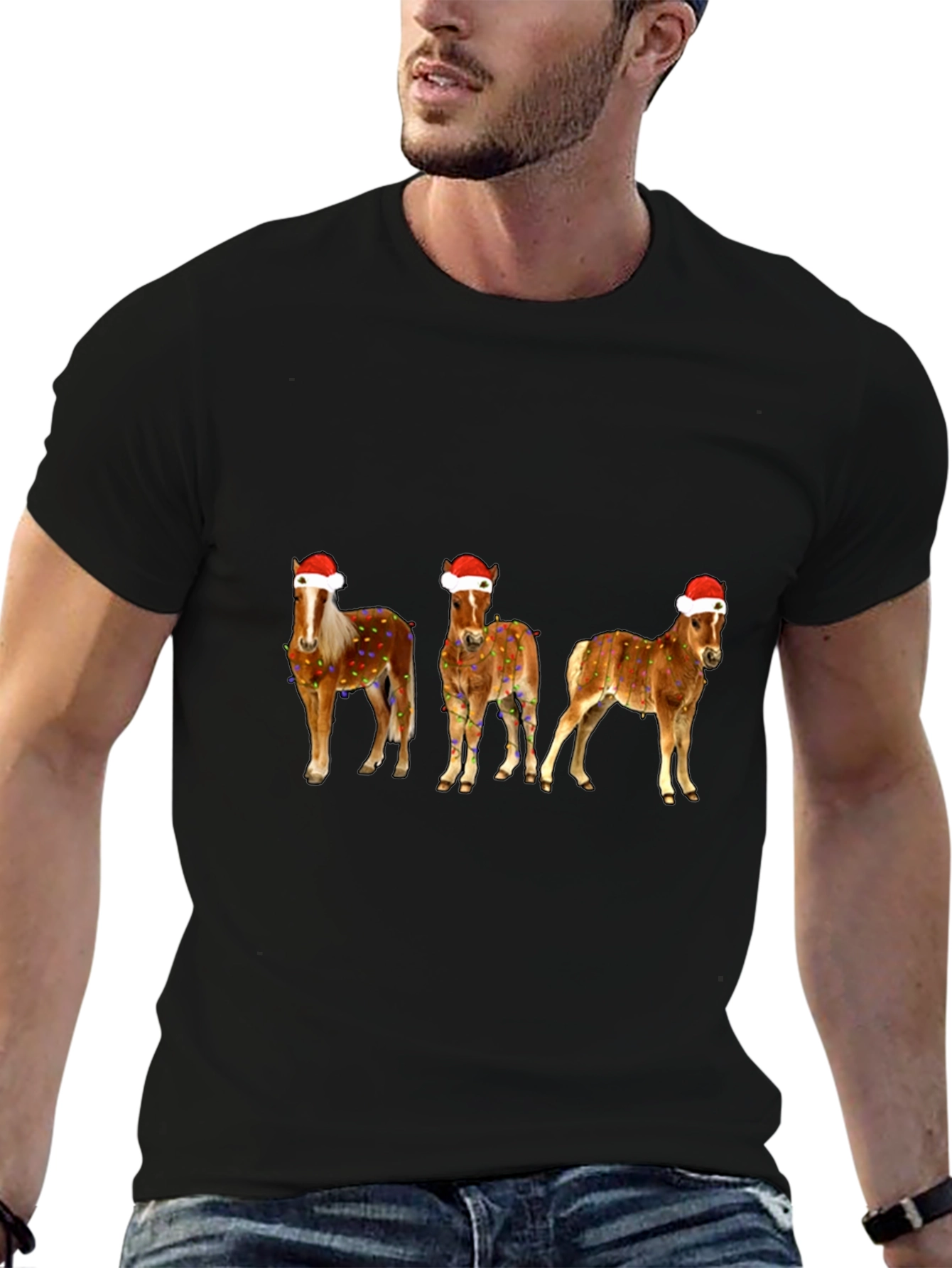 Festive Horse Christmas Tee