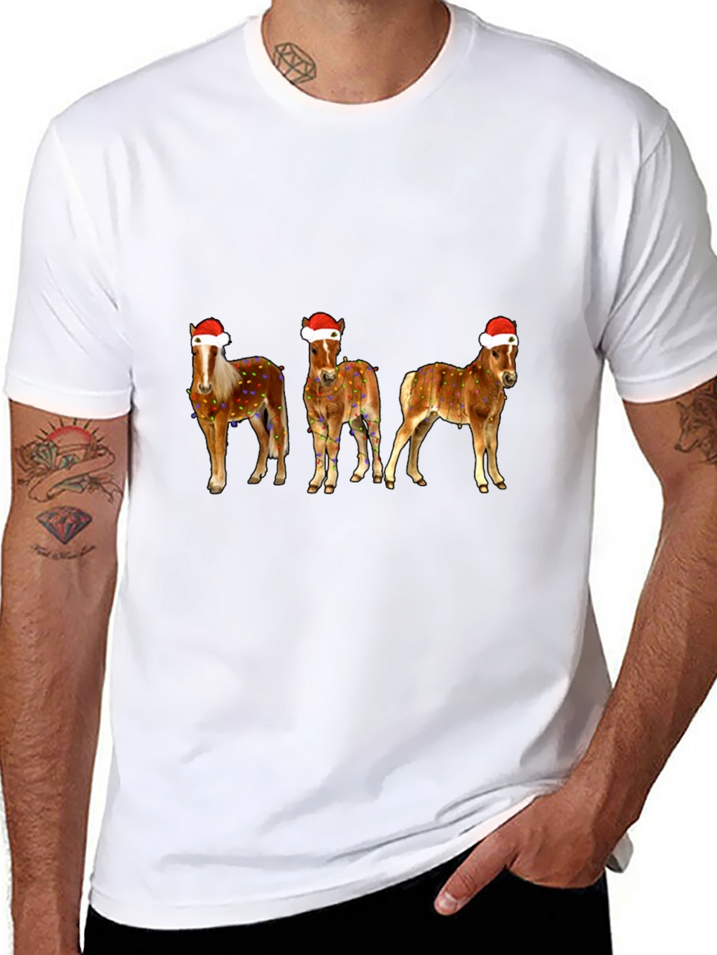 Festive Horse Christmas Tee