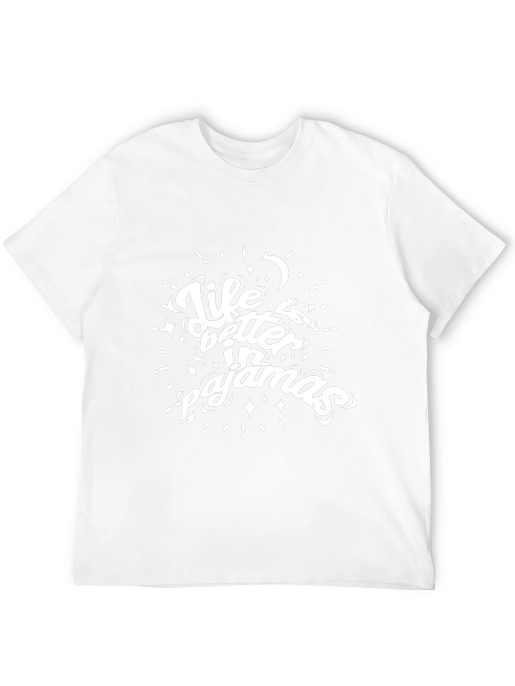 Life is Better in Pajamas Black T-Shirt