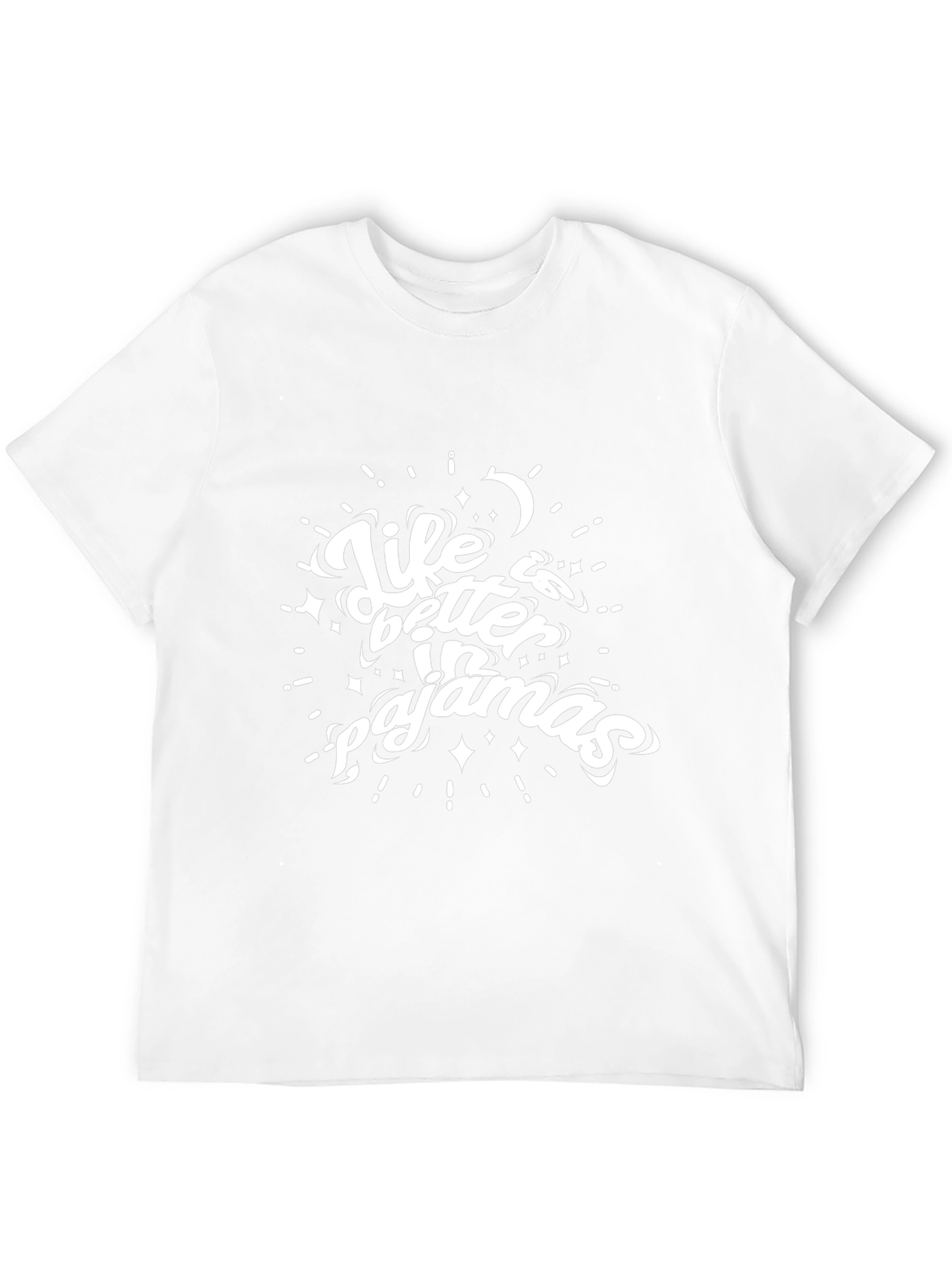 Life is Better in Pajamas Black T-Shirt