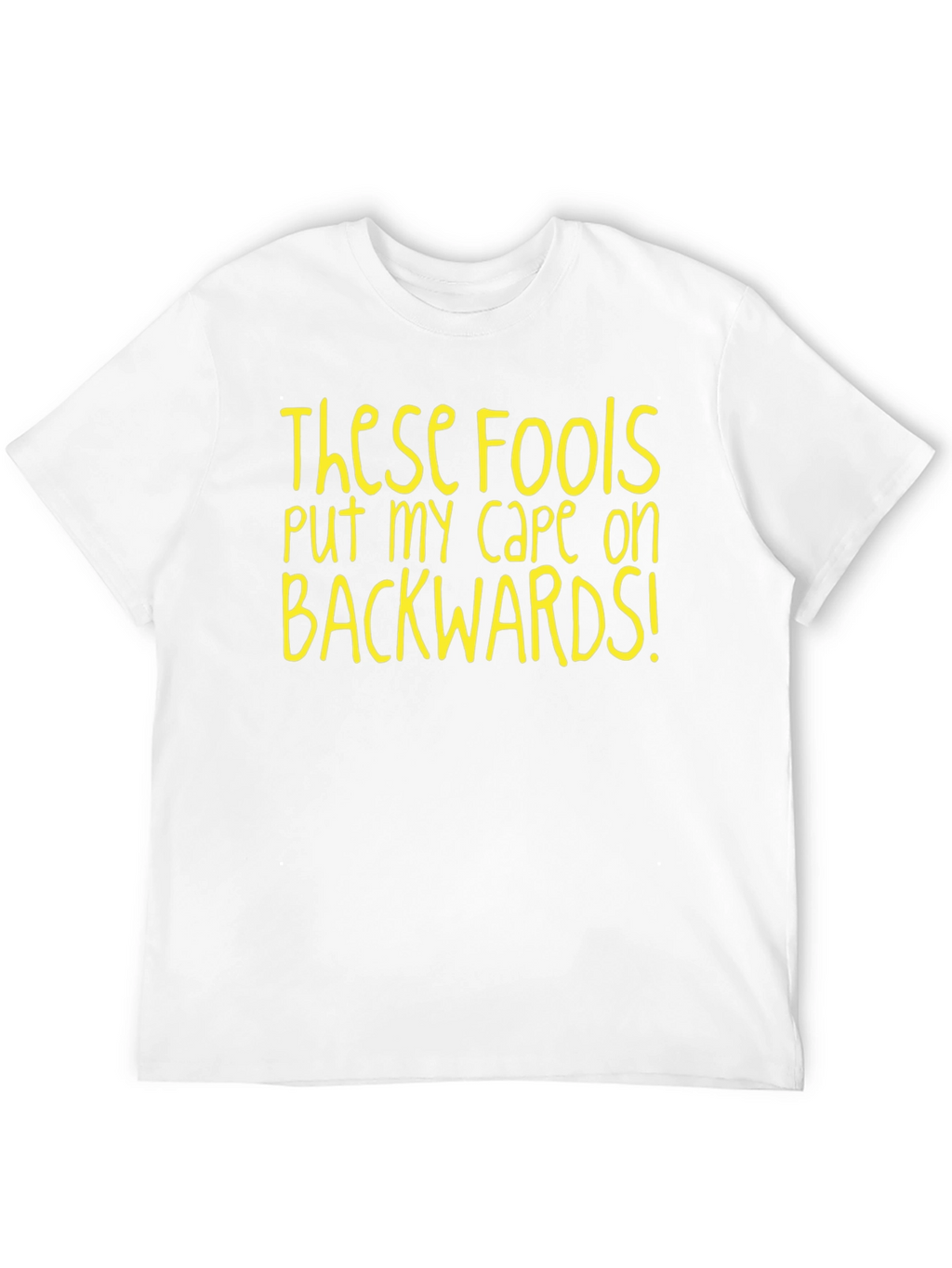 Funny Backwards Cape T-Shirt