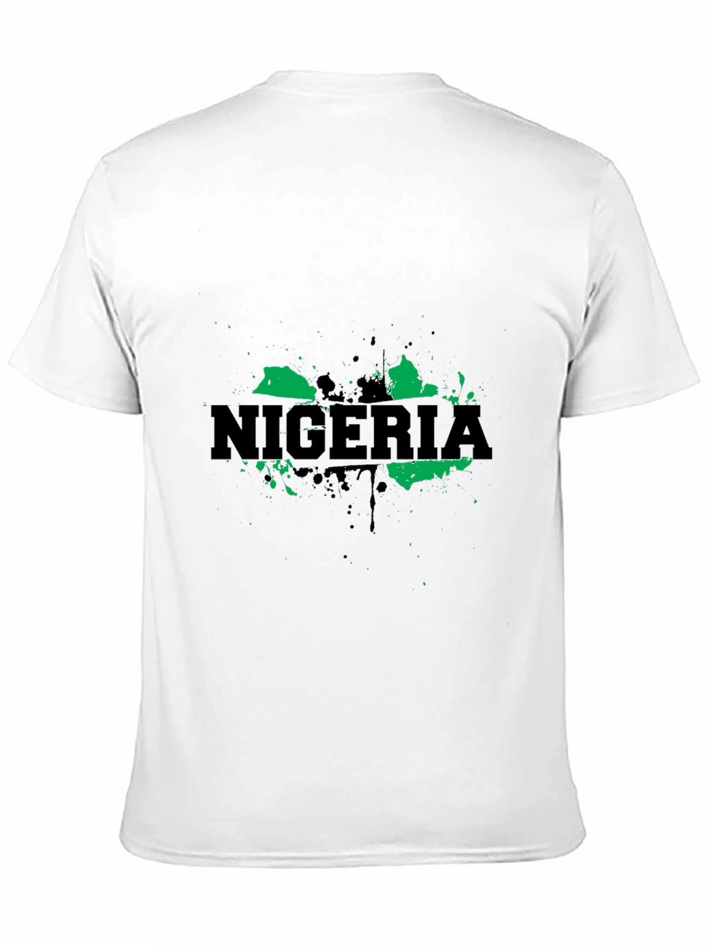 Nigeria Map T-Shirt - Green and Black Graphic Tee