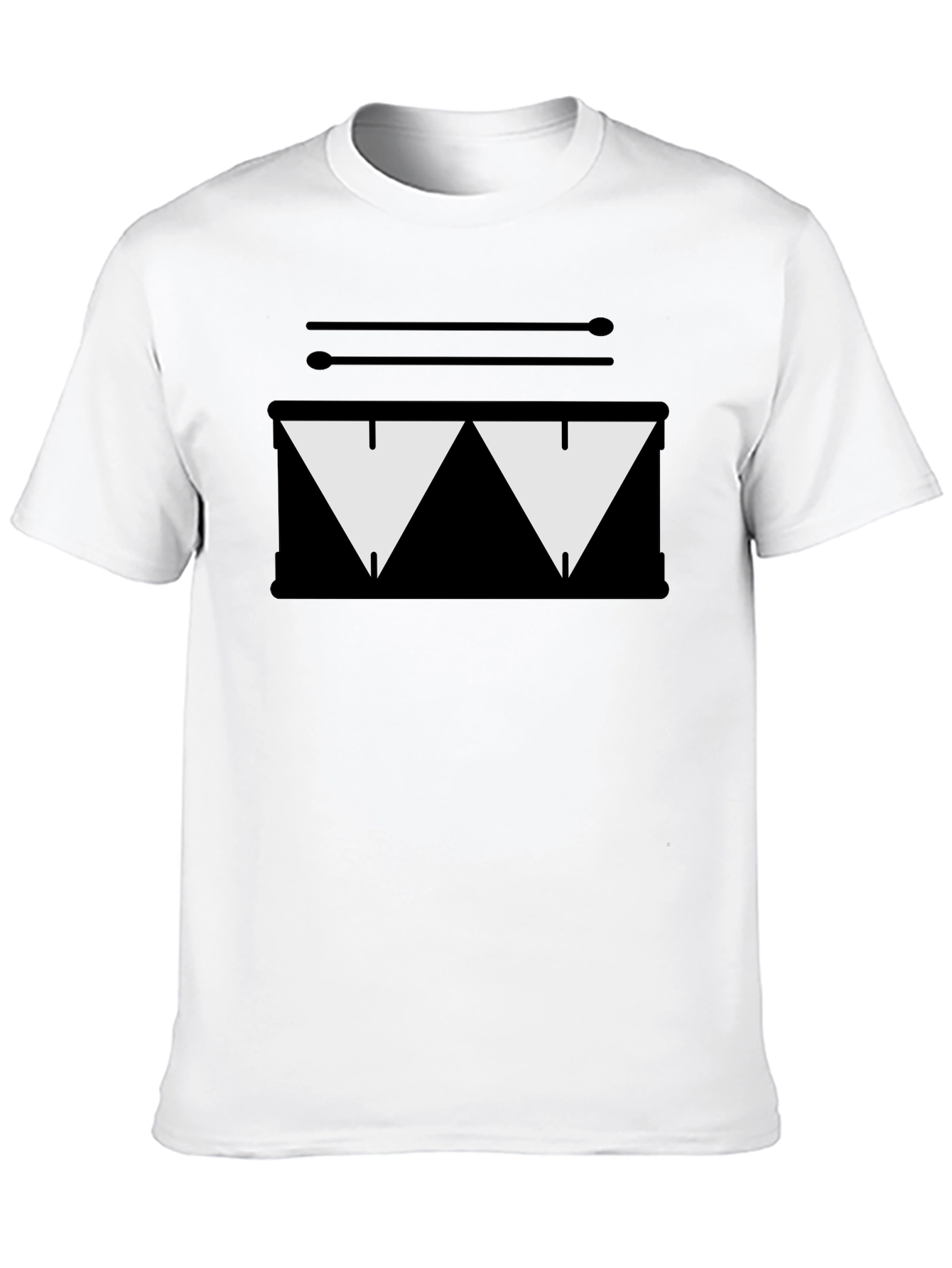 Drum Kit Graphic Tee - Black T-Shirt