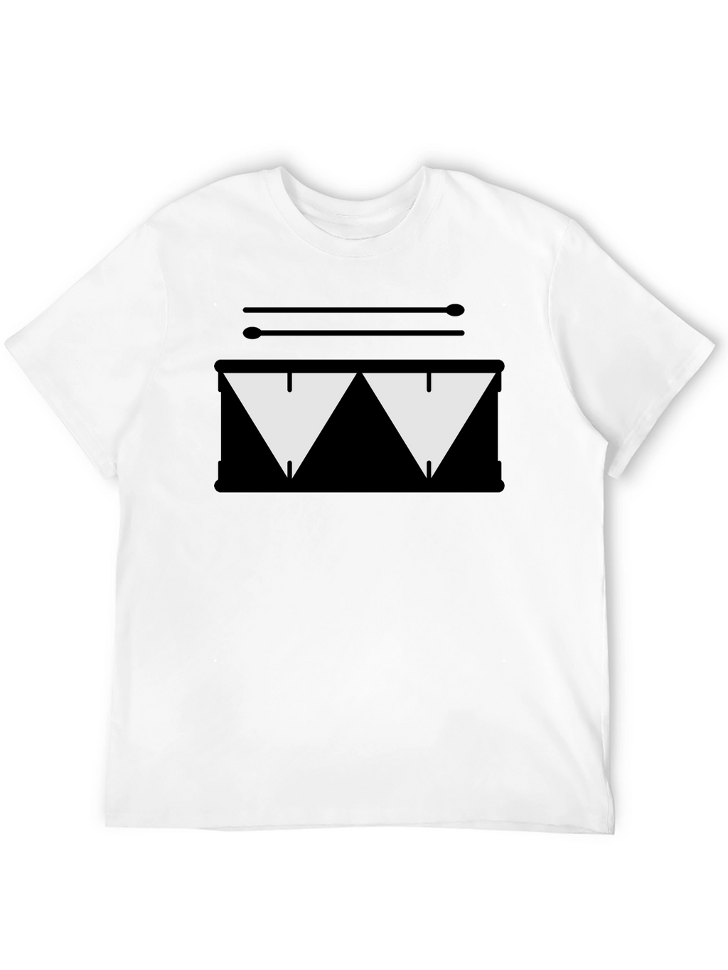 Drum Kit Graphic Tee - Black T-Shirt
