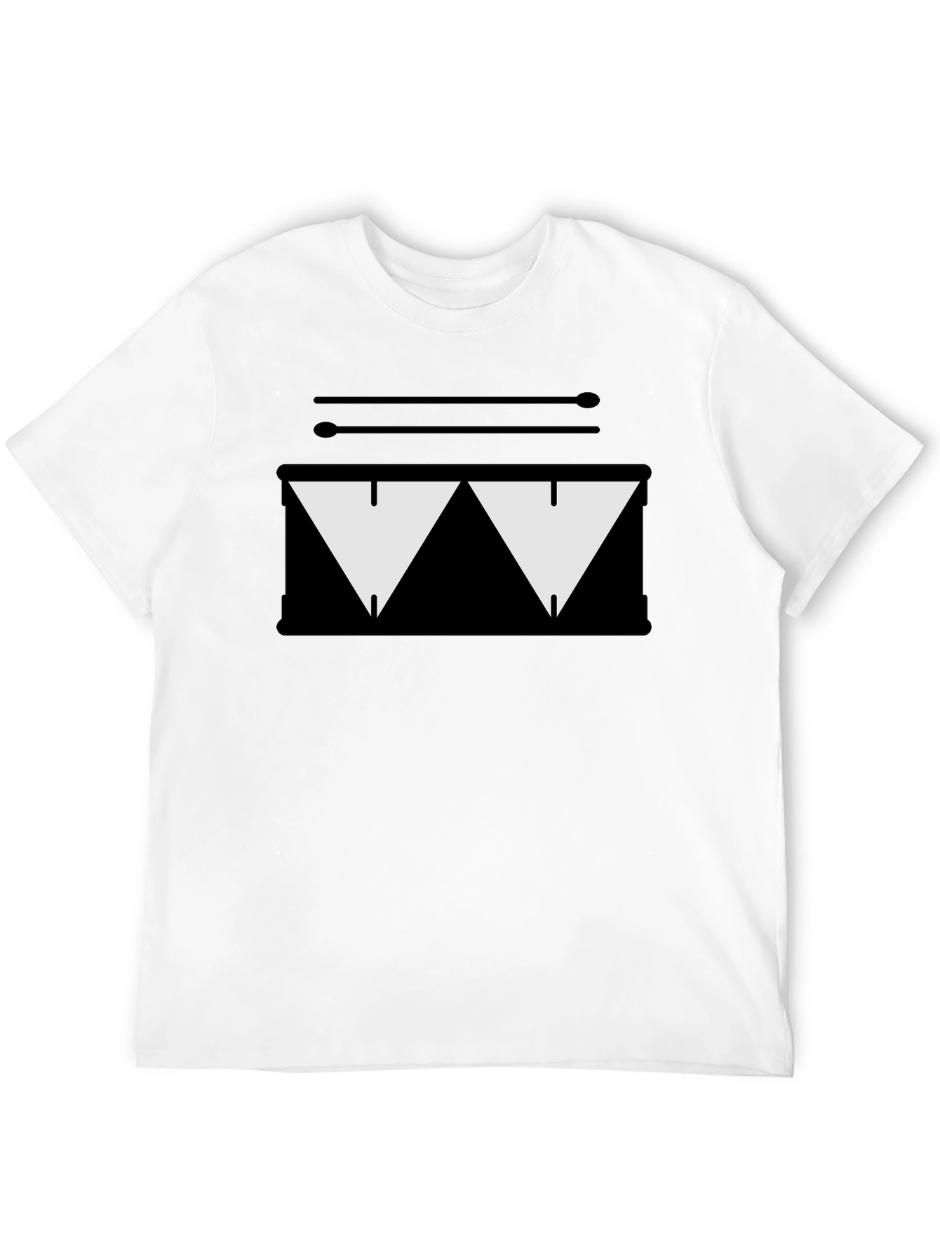 Drum Kit Graphic Tee - Black T-Shirt